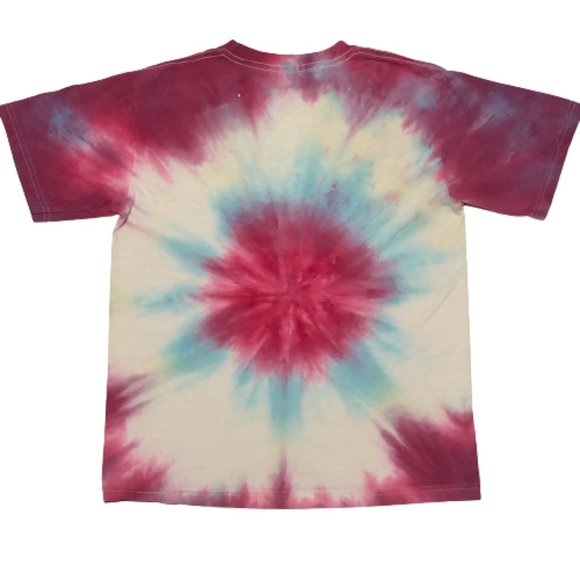 3/$15 FRUIT OF THE LOOM Lofteez HD Tie Dye T-Shirt Tee Youth L - Picture 2 of 3